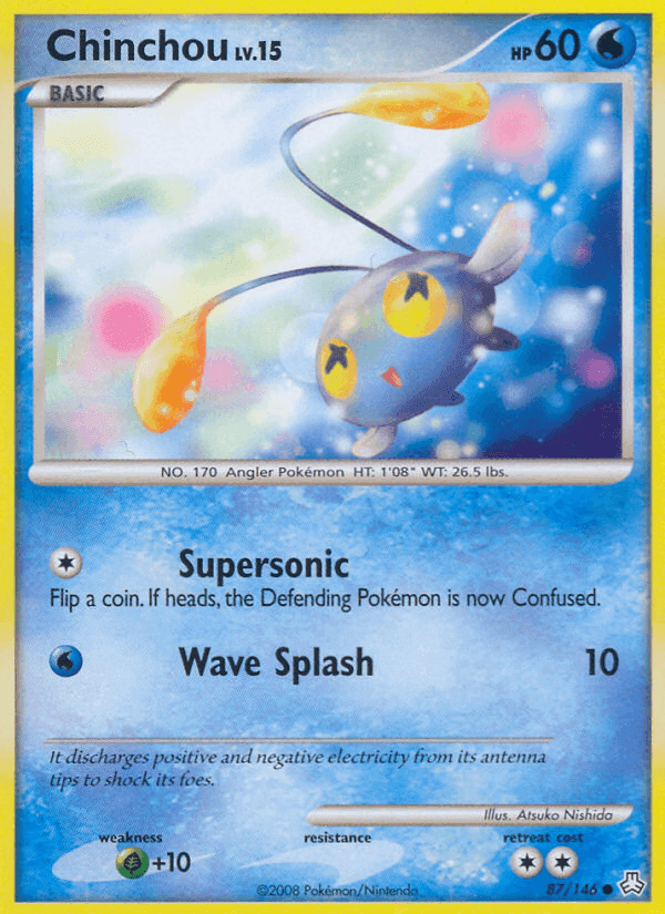Chinchou, card 87 from Legends Awakened