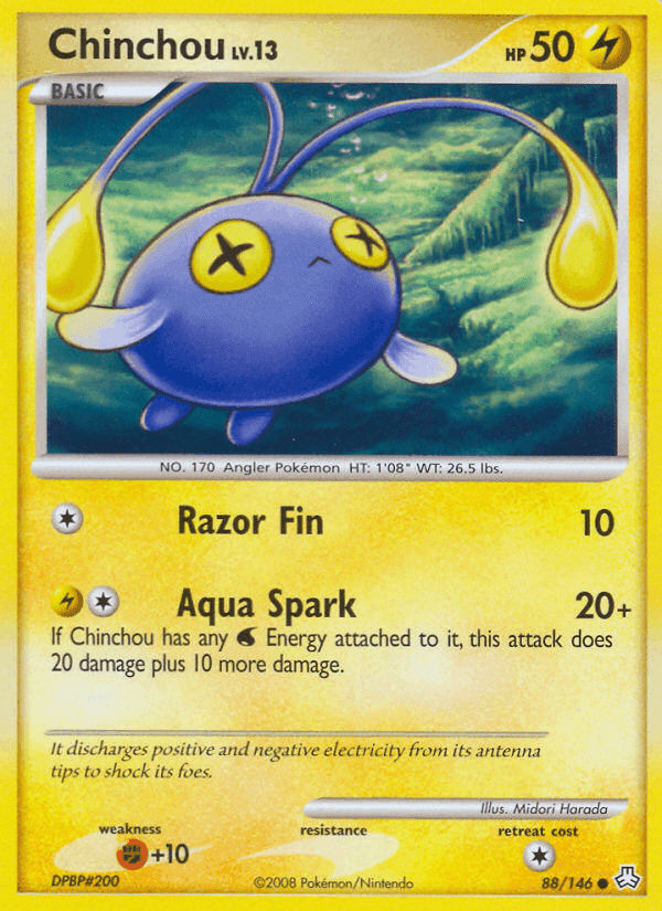Chinchou, card 88 from Legends Awakened