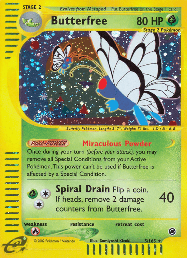 Butterfree, carta 5 de Expedition Base Set