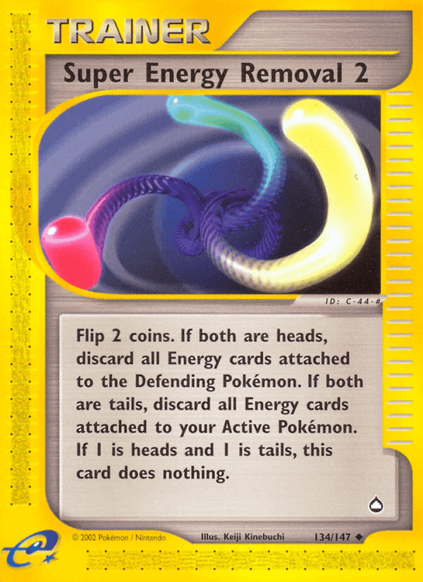 Super Energy Removal 2, card 134 from Aquapolis