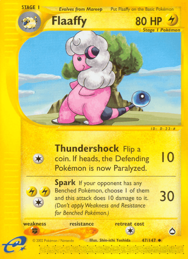 Flaaffy, carta 47 de Aquapolis