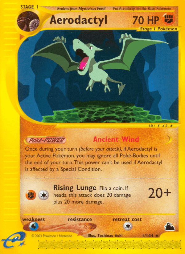 Aerodactyl, carta 1 di Skyridge