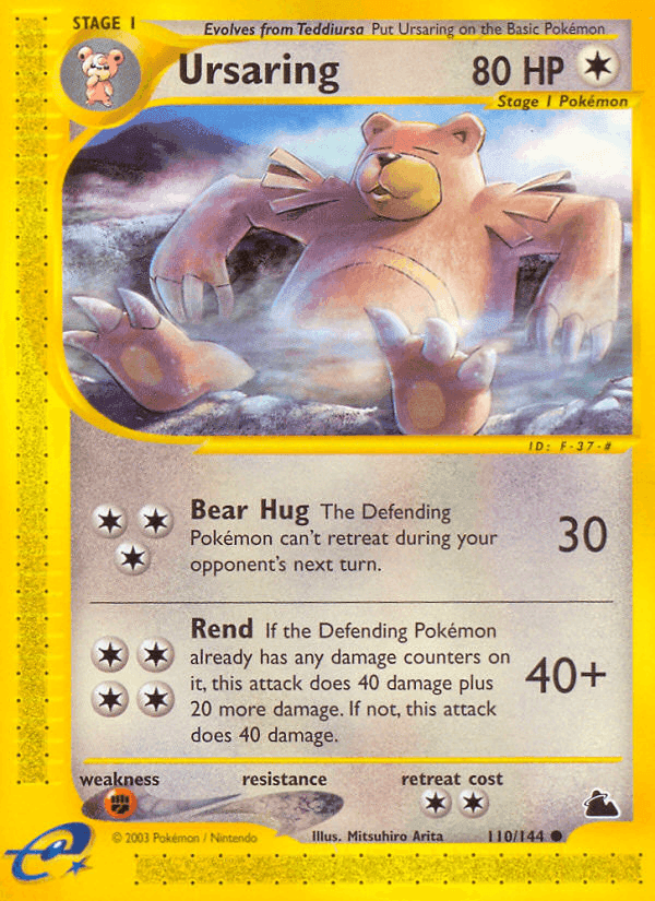Ursaring, card 110 from Skyridge