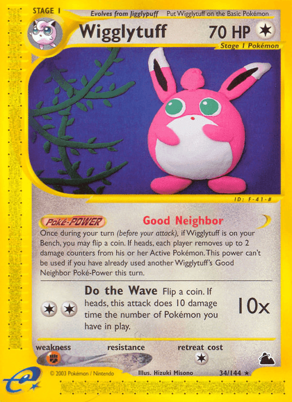 Wigglytuff, carta 34 di Skyridge