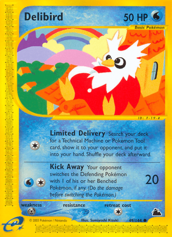 Delibird, carta 49 di Skyridge