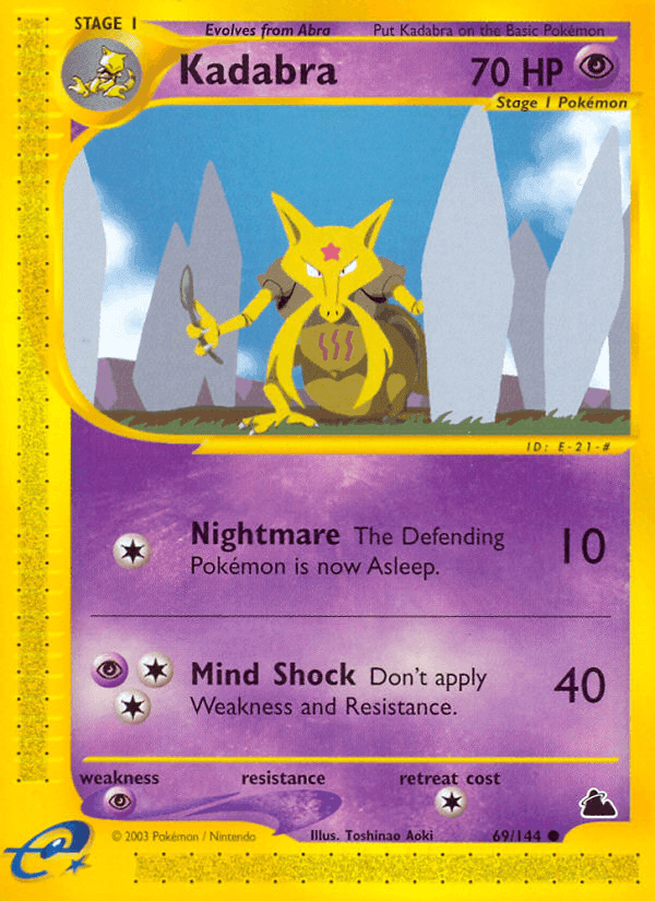 Kadabra, carte 69 de Skyridge