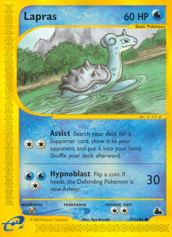 Lapras, card 71 from Skyridge
