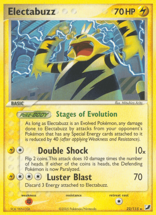 Electabuzz, carta 22 di EX Forze Segrete