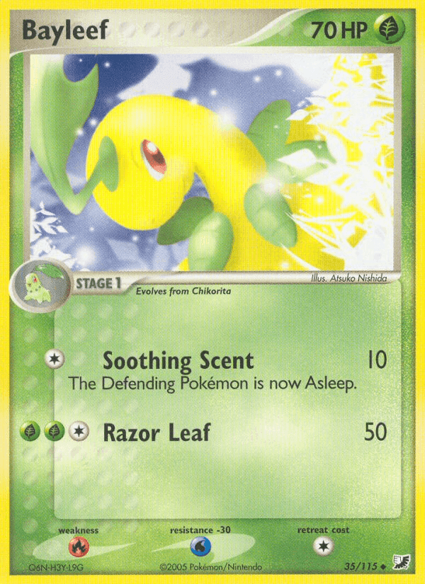 Bayleef, carta 35 di EX Forze Segrete