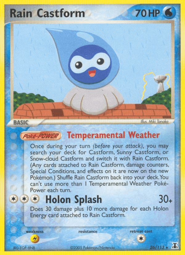 Rain Castform, carta 26 di EX Specie Delta