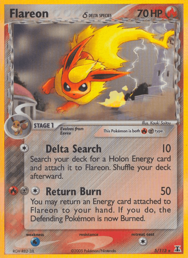 Flareon δ, carta 5 di EX Specie Delta