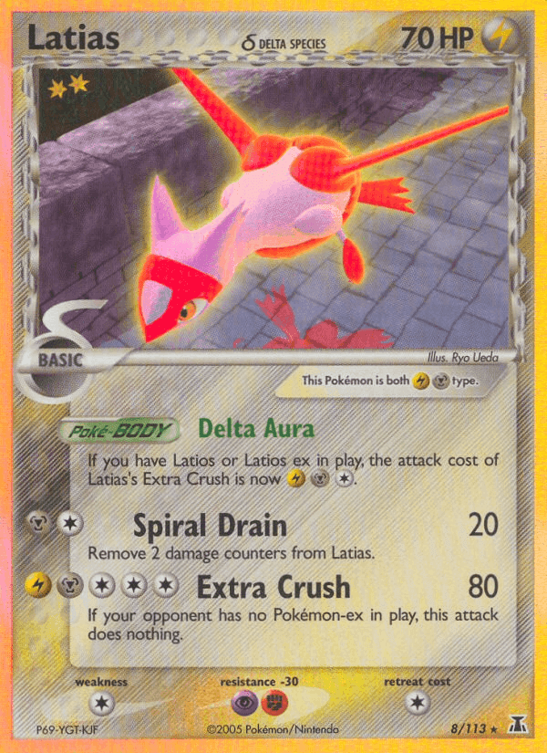 Latias δ, carta 8 di EX Specie Delta