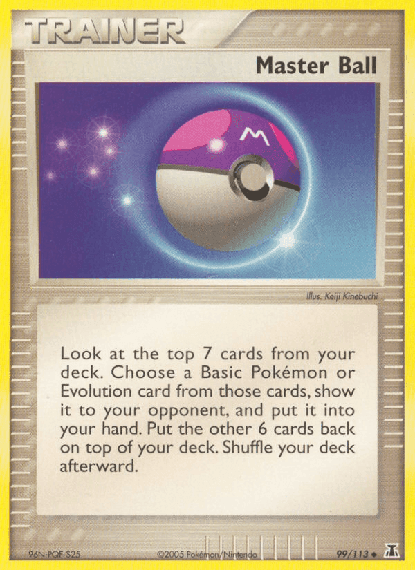 Master Ball, card 99 from Delta Species