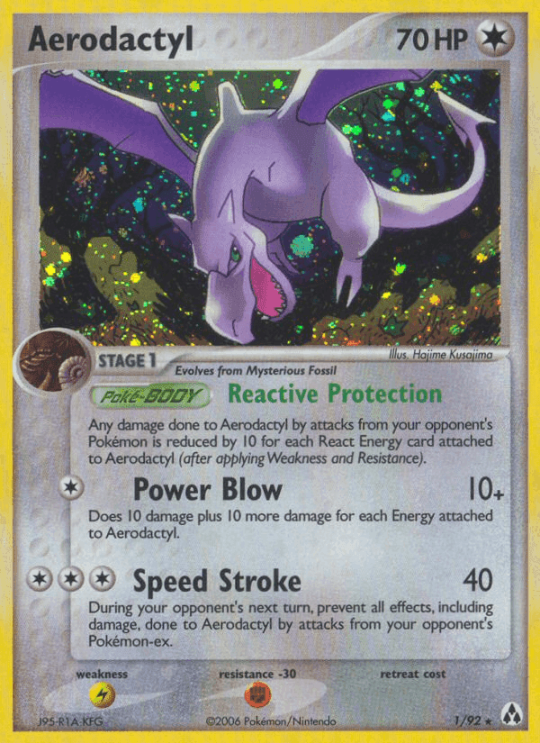 Aerodactyl, carta 1 di EX La Leggenda di Mew