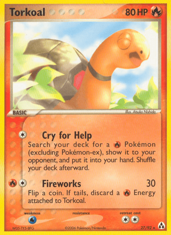 Torkoal, carta 27 de Legend Maker