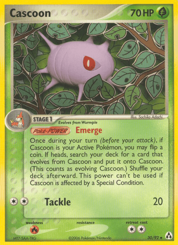 Cascoon, carta 30 di EX La Leggenda di Mew
