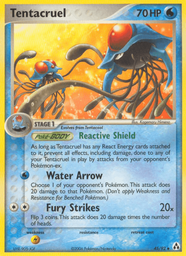 Tentacruel, carta 45 di EX La Leggenda di Mew