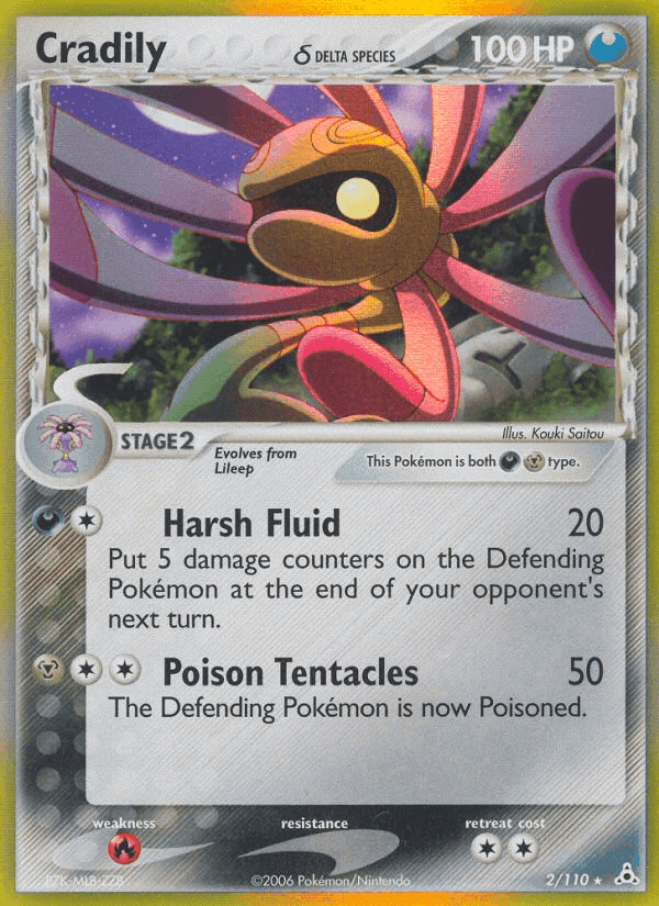 Cradily δ, carta 2 de Holon Phantoms