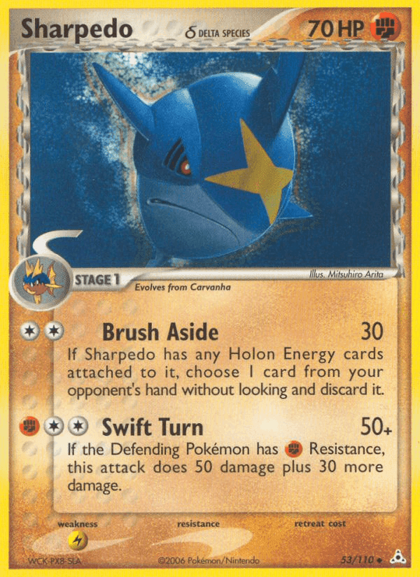 Sharpedo δ, carta 53 di EX Fantasmi di Holon