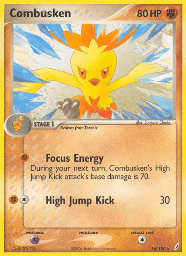 Combusken, carta 16 de Crystal Guardians