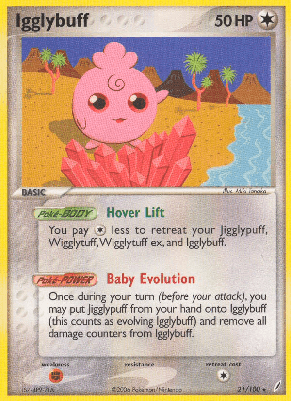 Igglybuff, card 21 from Crystal Guardians