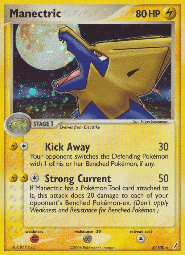 Manectric, carta 8 di EX Guardiani dei Cristalli