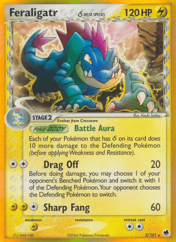 Feraligatr δ, carta 2 de Dragon Frontiers
