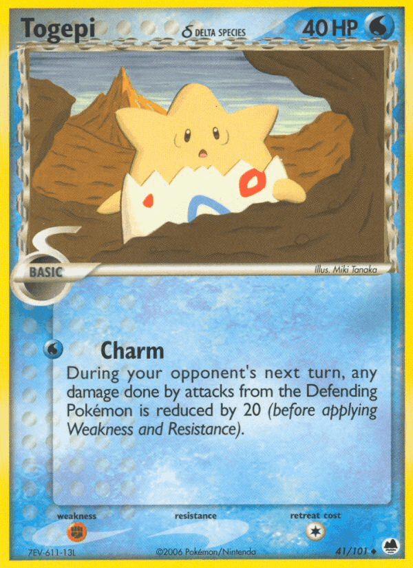Togepi δ, carta 41 di EX L'Isola dei Draghi