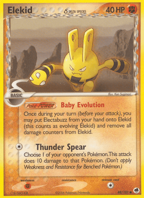 Elekid δ, carta 48 de Dragon Frontiers
