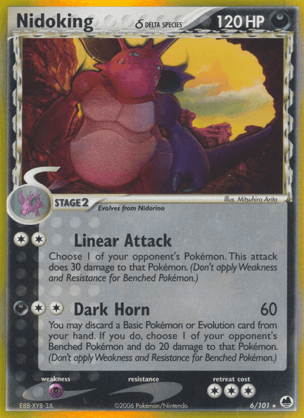 Nidoking δ, carta 6 de Dragon Frontiers