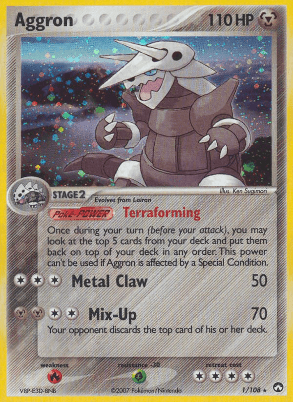 Aggron, card 1 from Power Keepers