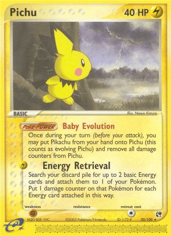 Pichu, carta 20 de Sandstorm