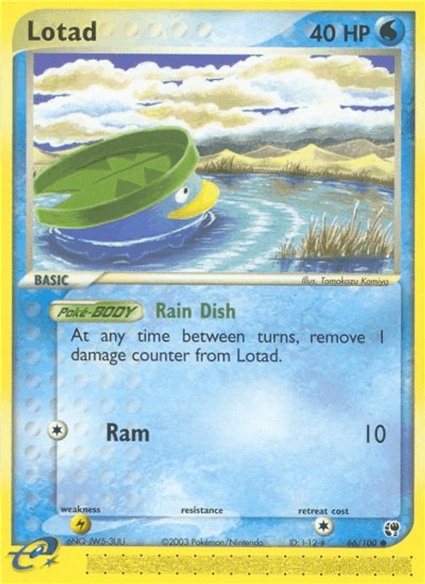 Lotad, card 66 from Sandstorm