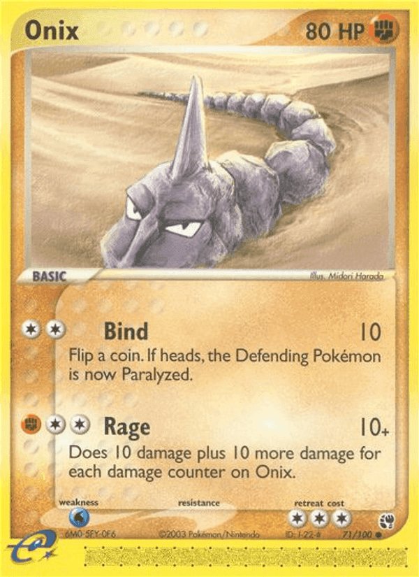 Onix, card 71 from Sandstorm