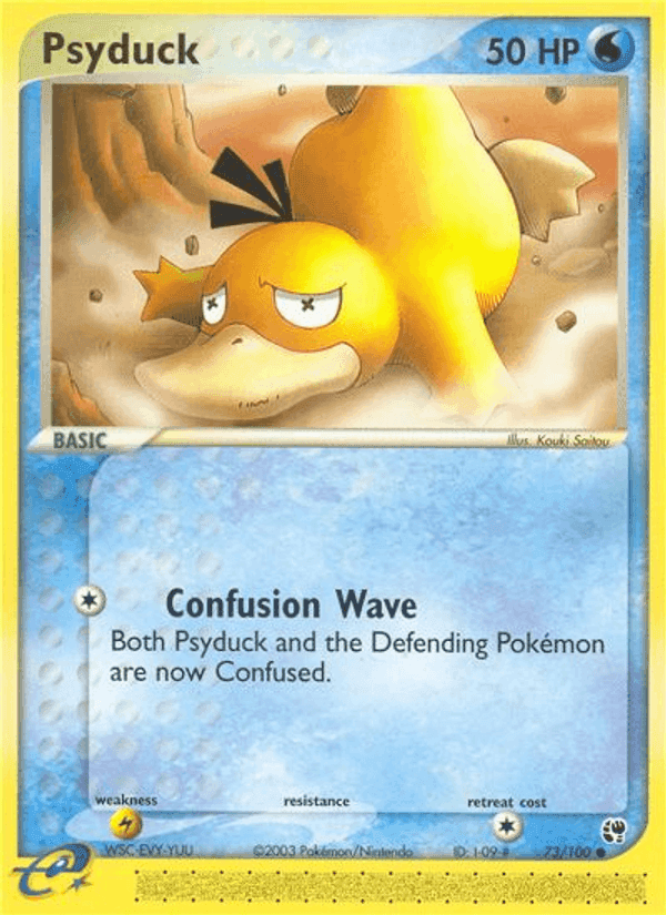 Psyduck, card 73 from Sandstorm
