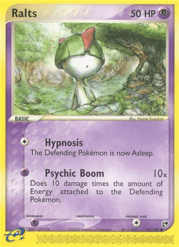 Ralts, card 74 from Sandstorm