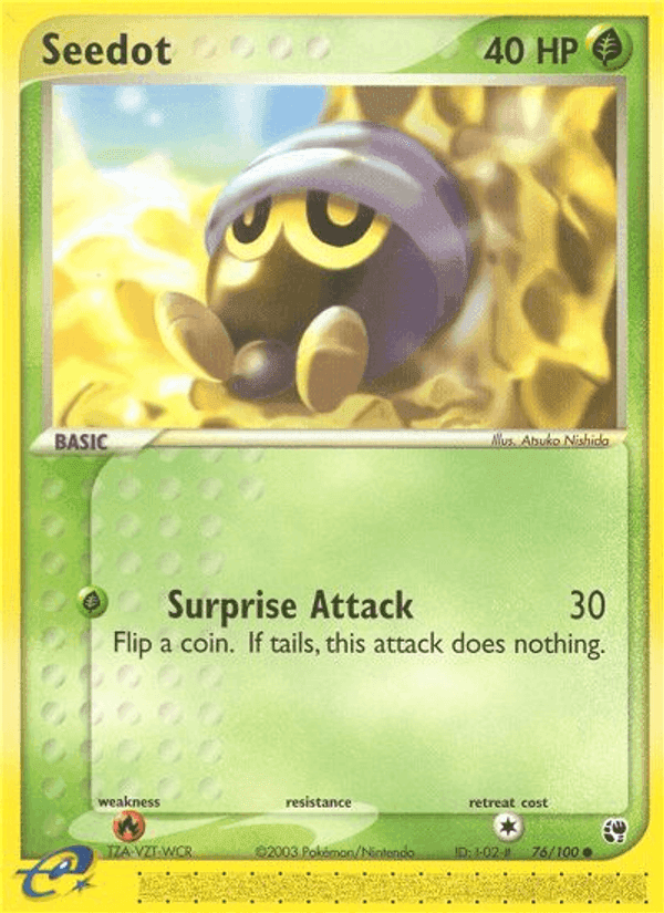 Seedot, card 76 from Sandstorm
