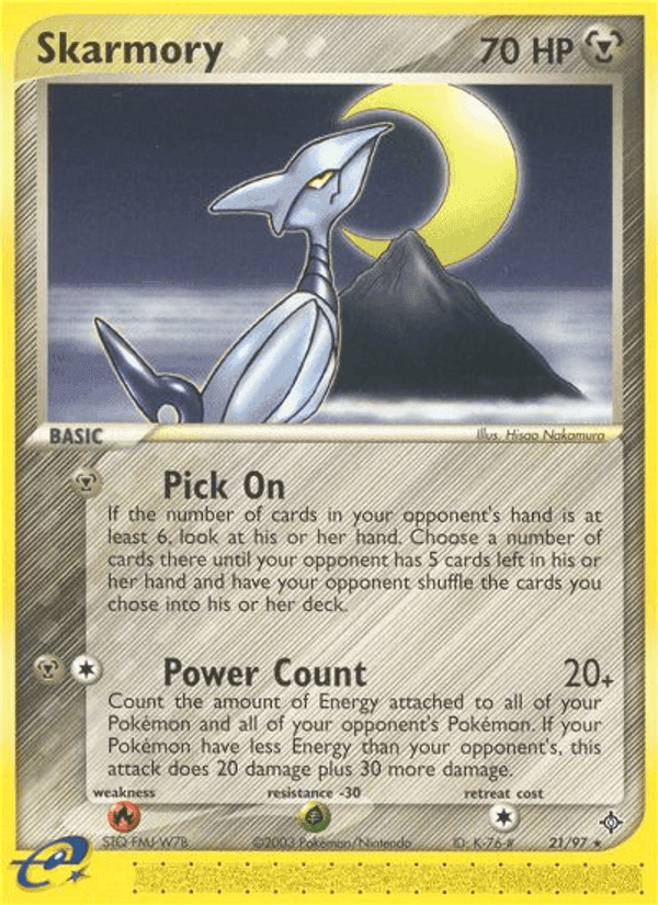 Skarmory, carta 21 de Dragon