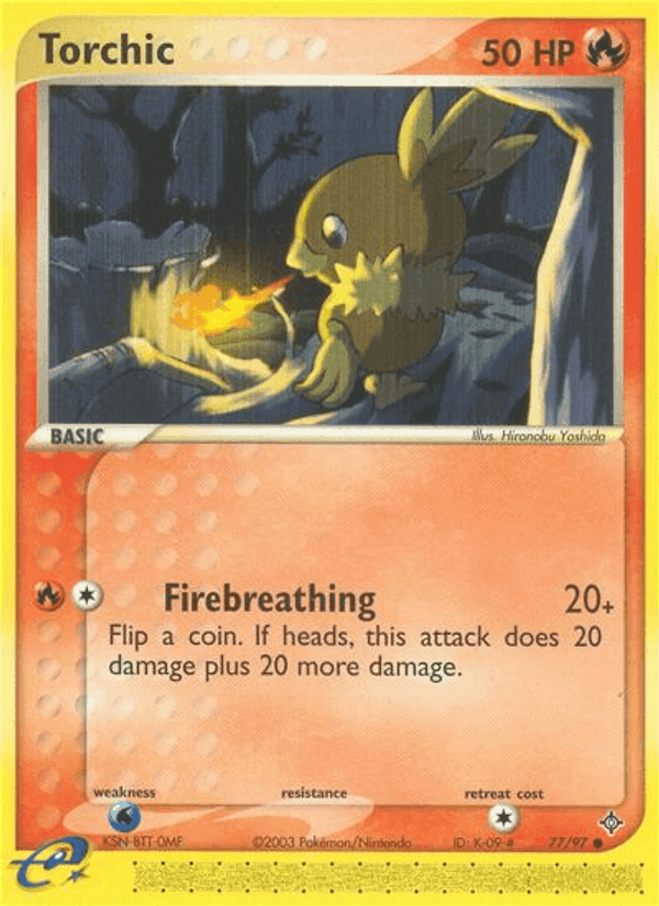 Torchic, carta 77 de Dragon