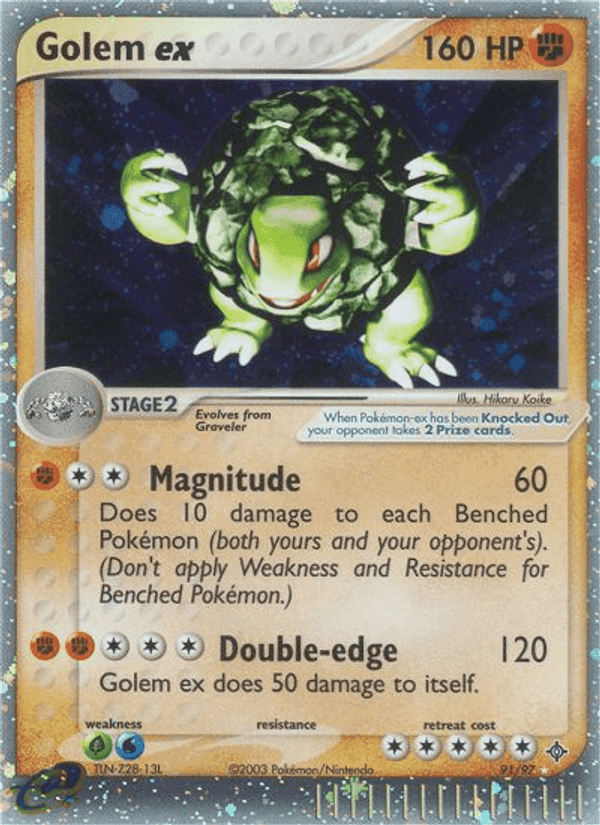 Golem ex, carta 91 di EX Drago