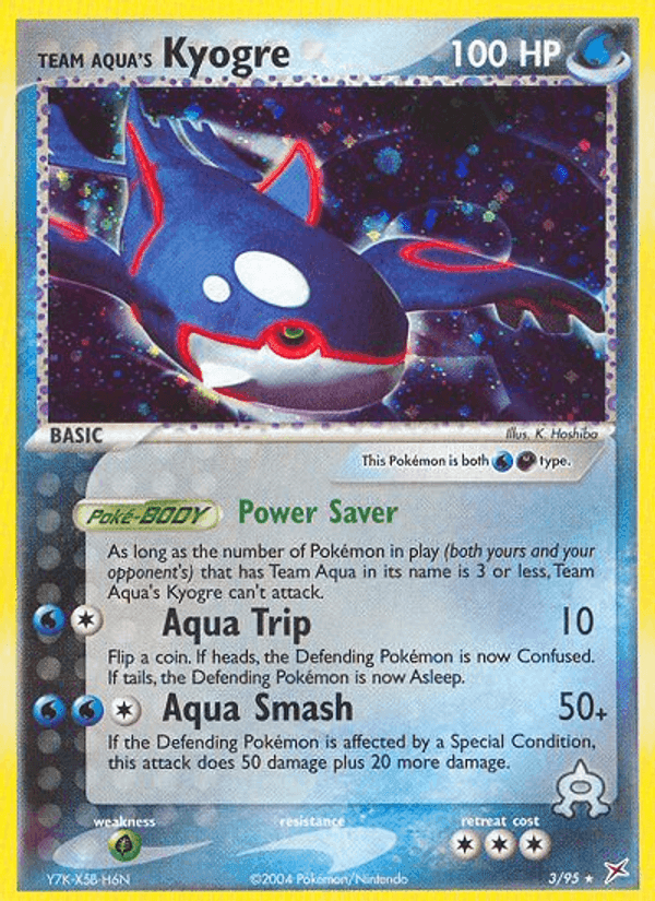 Team Aqua's Kyogre, carte 3 de Team Magma vs Team Aqua