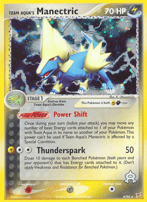 Team Magma vs Team Aqua の 4 番、Team Aqua's Manectric