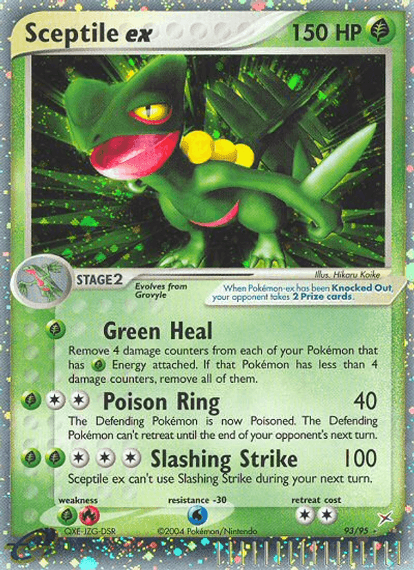 Sceptile ex, carta 93 di EX Team Magma vs Team Idro
