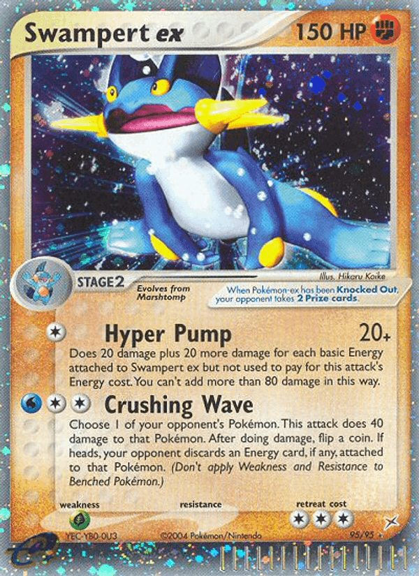 Swampert ex, carta 95 di EX Team Magma vs Team Idro