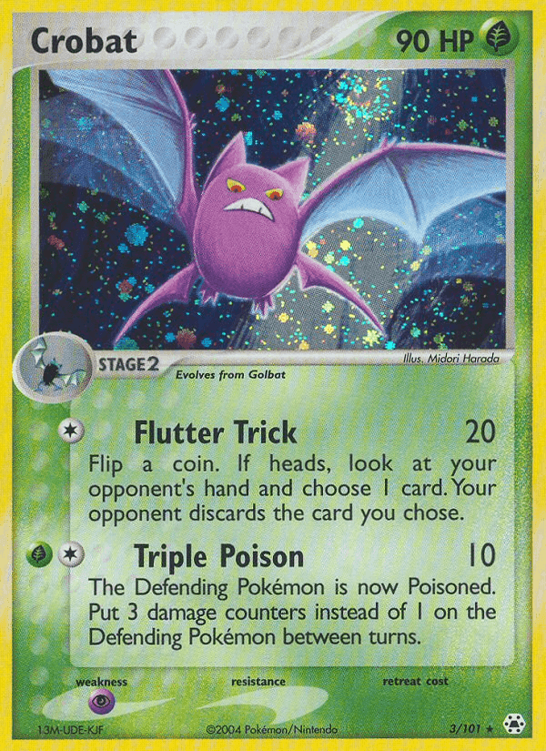Crobat, carta 3 de Hidden Legends