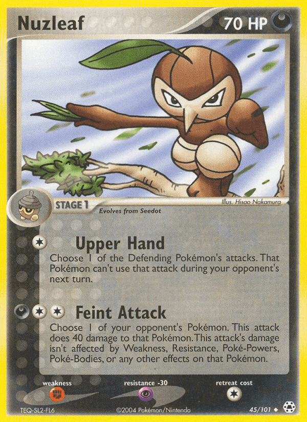 Nuzleaf, carta 45 de Hidden Legends
