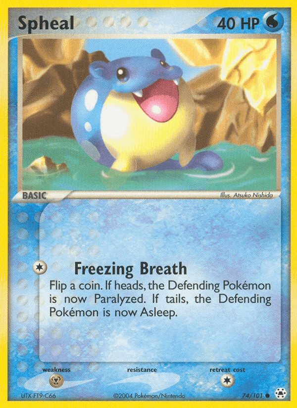 Spheal, card 74 from Hidden Legends