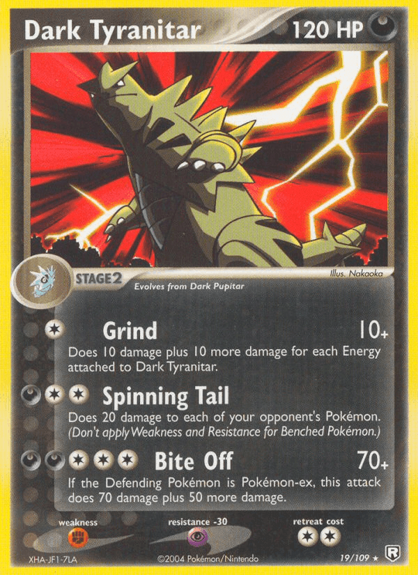 Dark Tyranitar, carte 19 de Team Rocket Returns