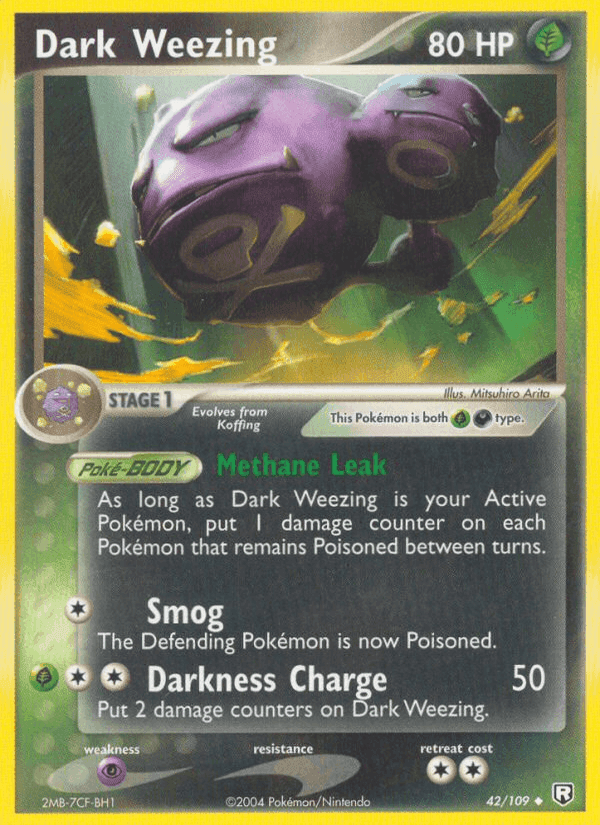 Dark Weezing, carta 42 di Team Rocket Returns