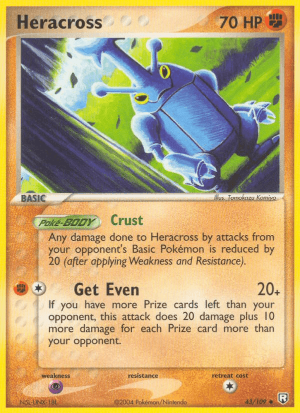 Heracross, carta 43 di Team Rocket Returns